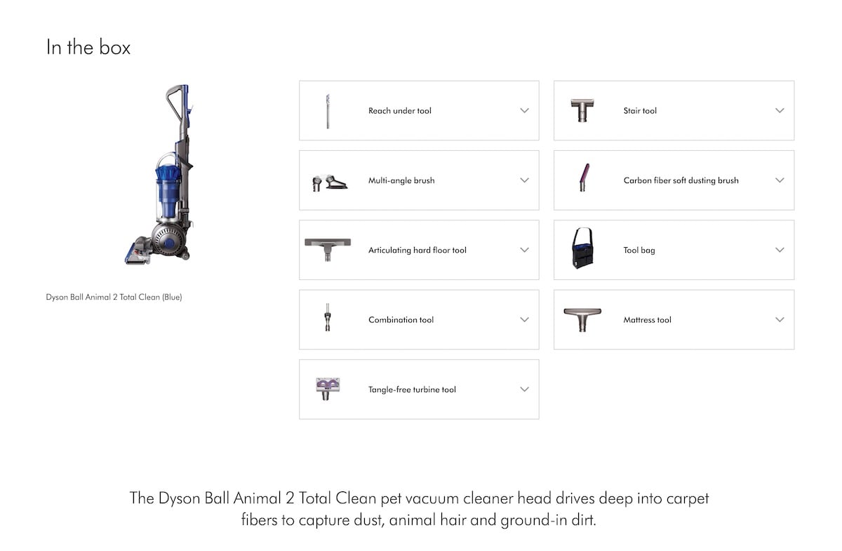 Dyson Vacuum Whats in the Box Value of Service