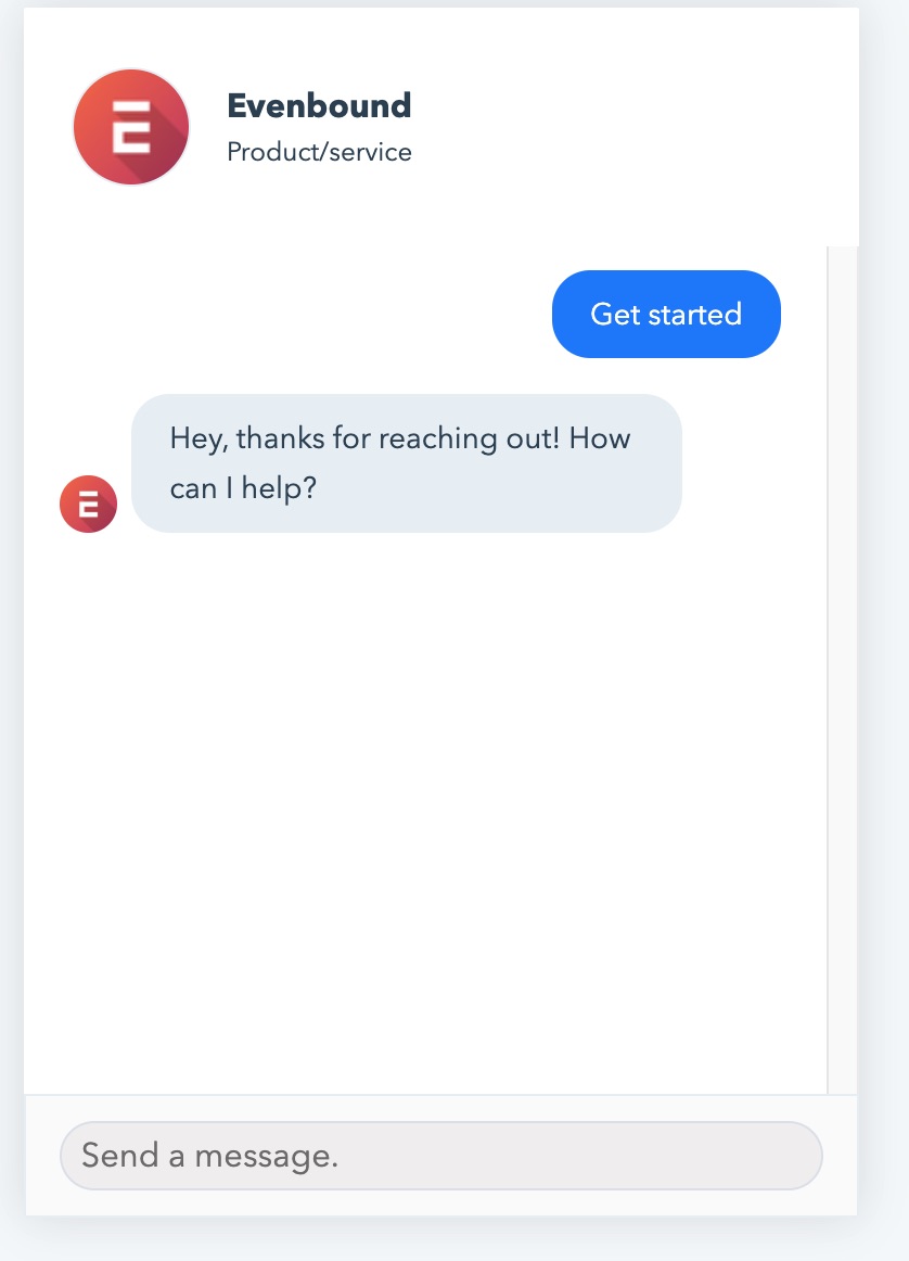 Evenbound-Facebook-Messenger-Bot-program-through-hubspot-service-hug