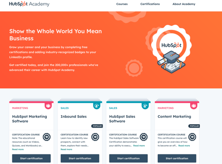 HubSpot Academy Example