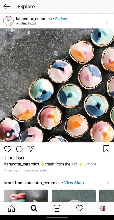 Instagram Collection Ad Explore