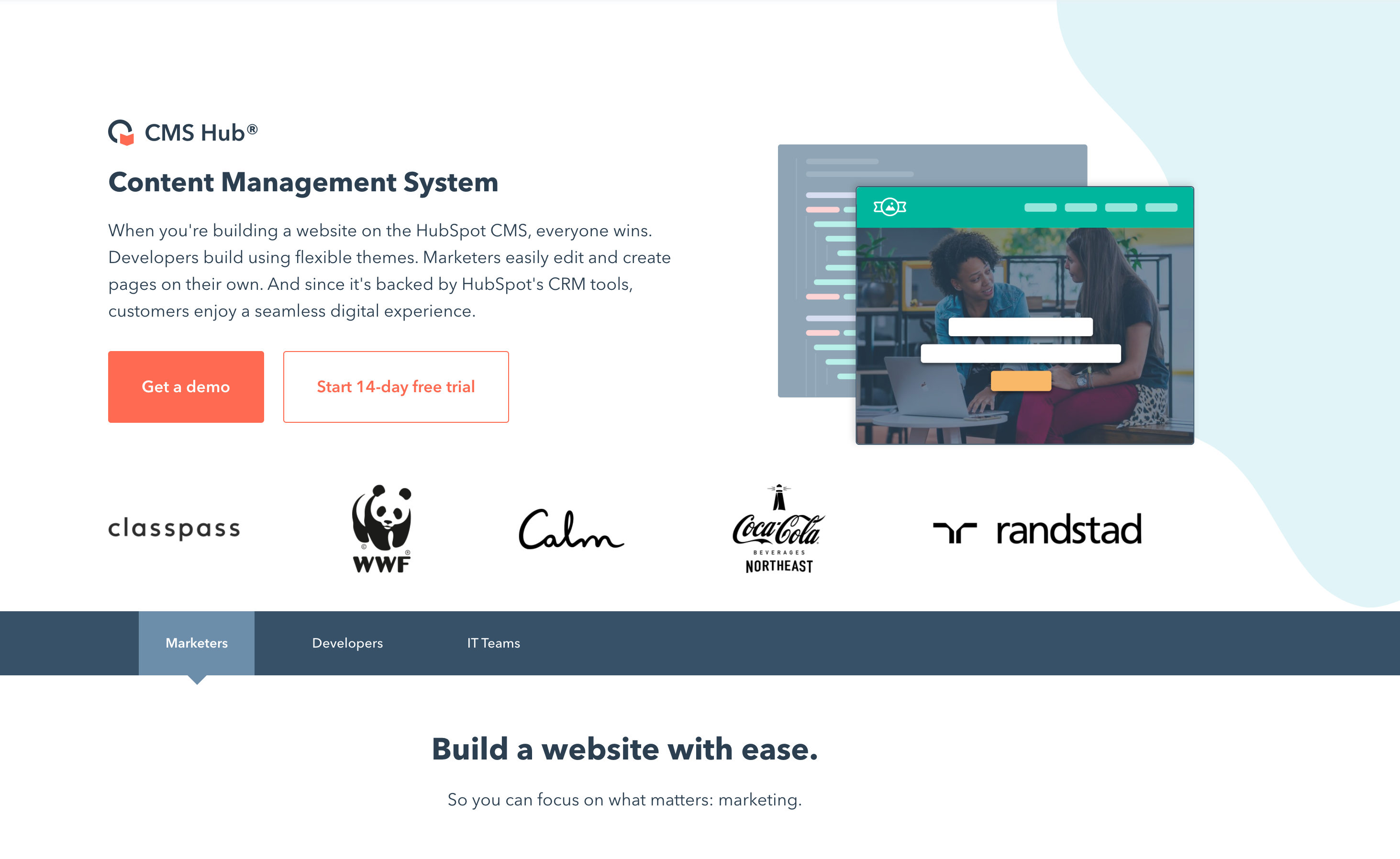 HubSpot CMS Hub Content Management System Site Page