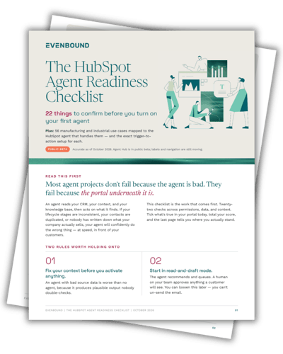 HubSpot Agent Readiness Checklist Cover Image HubSpot Agent Readiness Checklist Cover Image