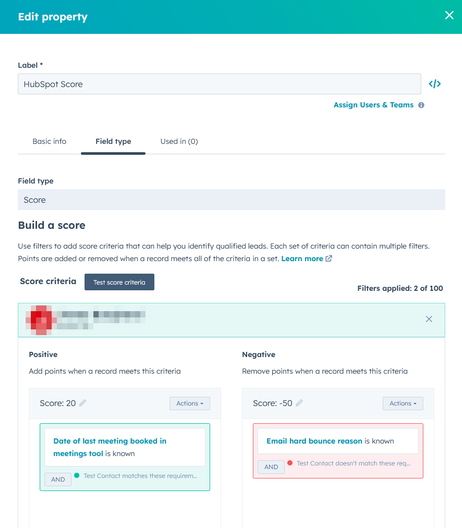 lead scoring in hubspot